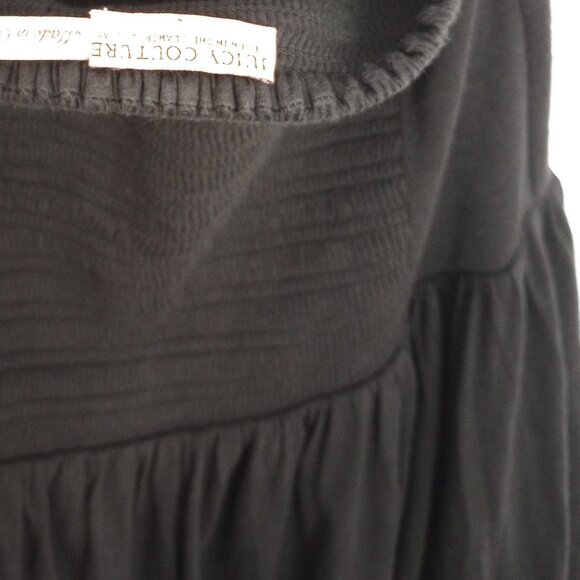 Juicy Couture Black Halter Balloon Hem Y2K Mini Dress - Picture 6 of 9